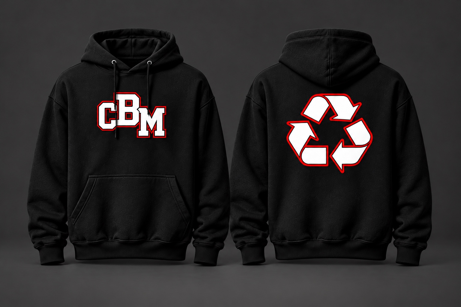 Black Country Boy Motion hoodie with CBM varsity artwork