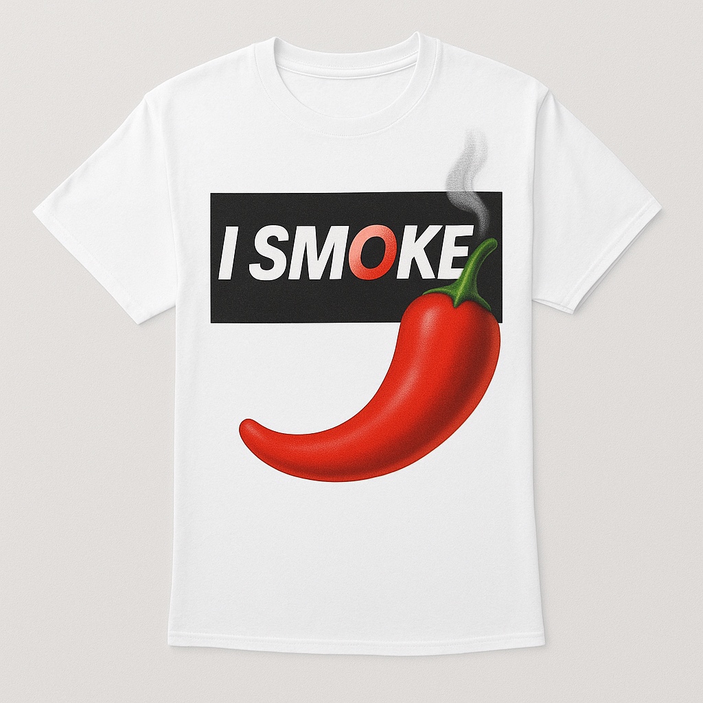 I Smoke shirt mockup